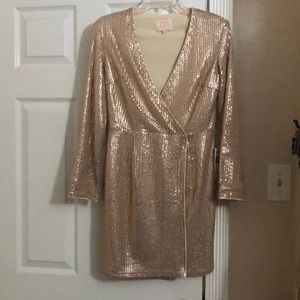 GB gold sequin dress